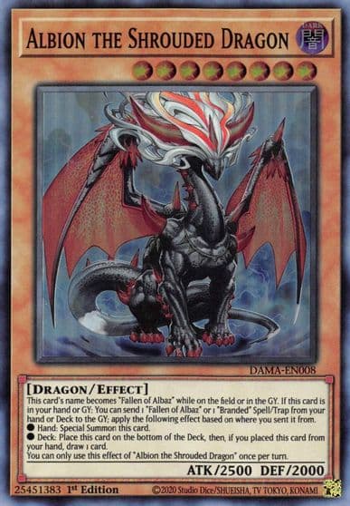 Albion the Shrouded Dragon Dawn of Majesty Yu-Gi-Oh! card