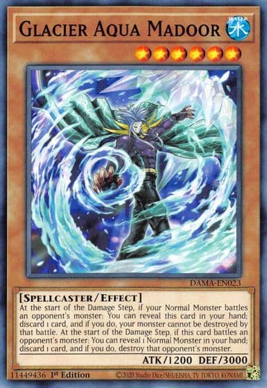 Glacier Aqua Madoor Dawn of Majesty Yu-Gi-Oh! card