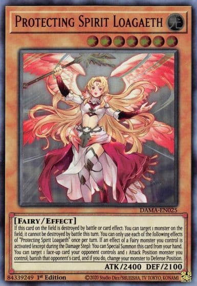 Protecting Spirit Loagaeth Dawn of Majesty Yu-Gi-Oh! card