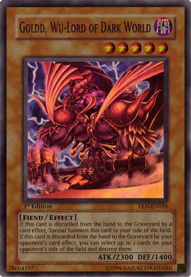 Goldd Wu Lord of Dark World Elemental Energy Yu-Gi-Oh! card