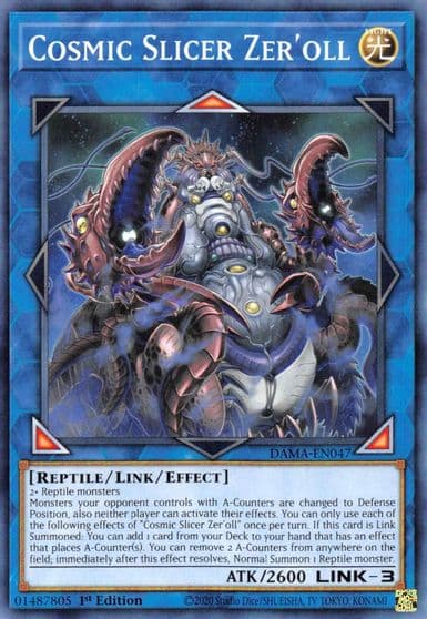 Cosmic Slicer Zeroll Dawn of Majesty Yu-Gi-Oh! card
