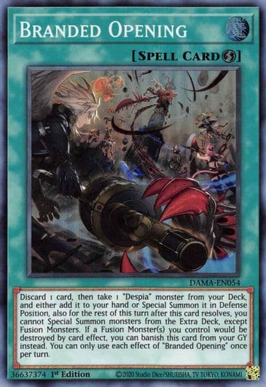 Branded Opening Dawn of Majesty Yu-Gi-Oh! card