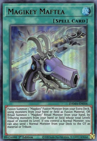Magikey Maftea Dawn of Majesty Yu-Gi-Oh! card