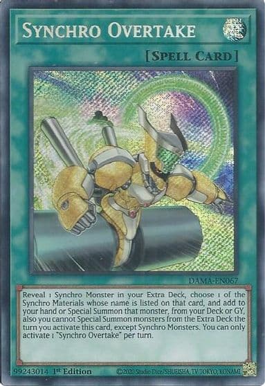 Synchro Overtake Dawn of Majesty Yu-Gi-Oh! card