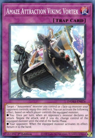 Amaze Attraction Viking Vortex Dawn of Majesty Yu-Gi-Oh! card