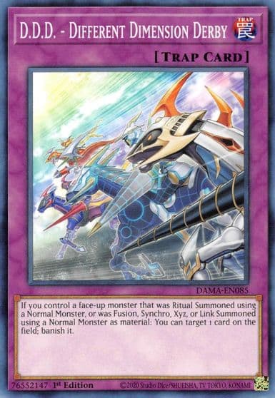 DDD Different Dimension Derby Dawn of Majesty Yu-Gi-Oh! card