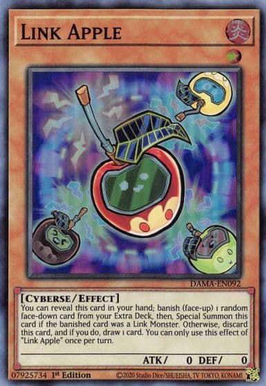 Link Apple Dawn of Majesty Yu-Gi-Oh! card