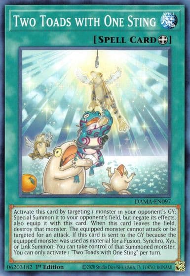 Two Toads with One Sting Dawn of Majesty Yu-Gi-Oh! card