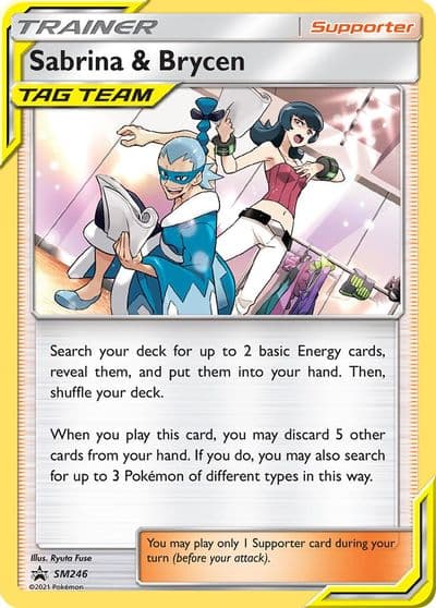 Sabrina & Brycen - SM246 SM Promos Pokemon card