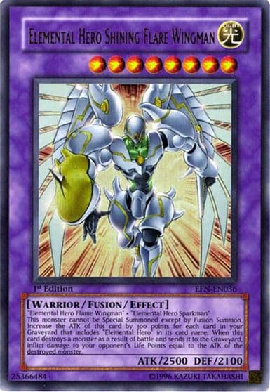 Elemental HERO Shining Flare Wingman Elemental Energy Yu-Gi-Oh! card