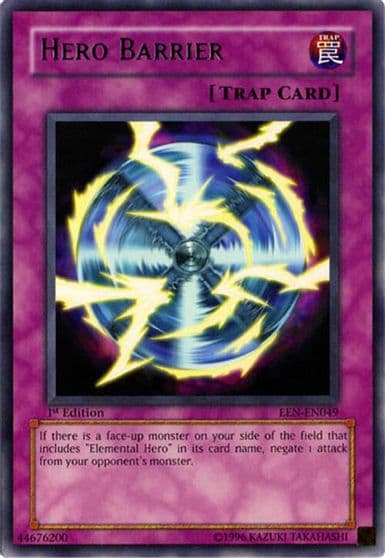 Hero Barrier Elemental Energy Yu-Gi-Oh! card