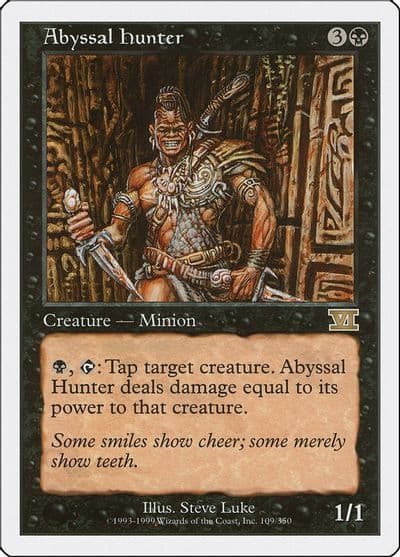 Abyssal Hunter Classic Sixth Edition Magic card