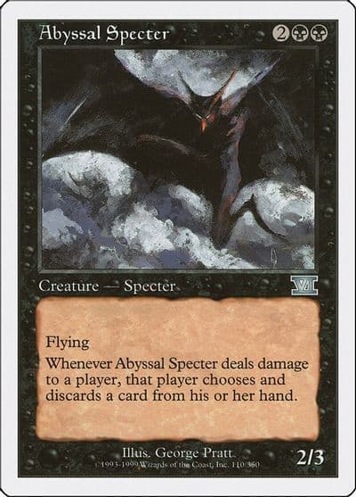 Abyssal Specter Classic Sixth Edition Magic card