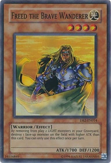 Freed the Brave Wanderer Dark Revelation Volume 2 Yu-Gi-Oh! card