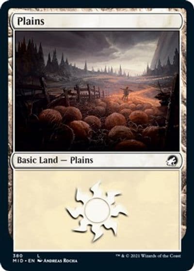 Plains 380 Innistrad: Midnight Hunt Magic card