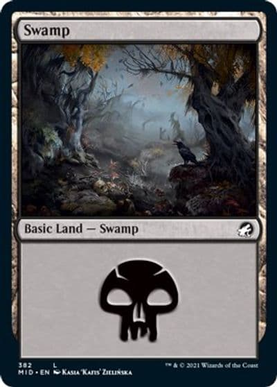 Swamp 382 Innistrad: Midnight Hunt Magic card