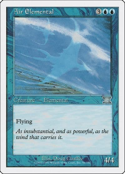 Air Elemental Classic Sixth Edition Magic card