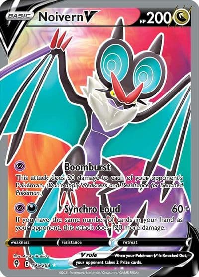 Noivern V (Full Art) SWSH07: Evolving Skies Pokemon card