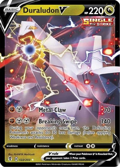 Duraludon V SWSH07: Evolving Skies Pokemon card