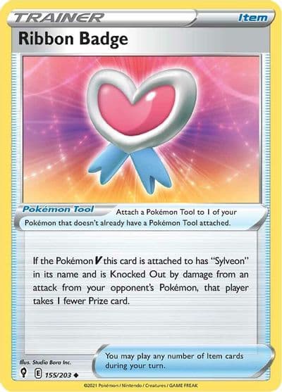 Ribbon Badge SWSH07: Evolving Skies Pokemon card