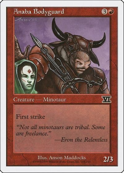 Anaba Bodyguard Classic Sixth Edition Magic card