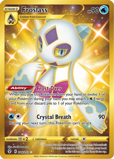 Froslass (Secret) SWSH07: Evolving Skies Pokemon card