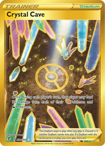 Crystal Cave (Secret) SWSH07: Evolving Skies Pokemon card