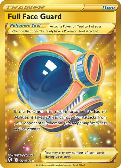 Full Face Guard (Secret) SWSH07: Evolving Skies Pokemon card