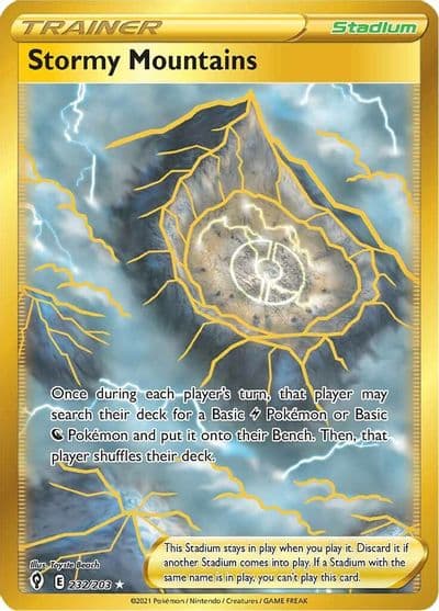 Stormy Mountains (Secret) SWSH07: Evolving Skies Pokemon card