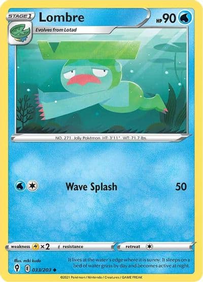 Lombre SWSH07: Evolving Skies Pokemon card