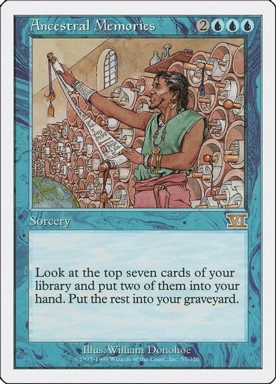 Ancestral Memories Classic Sixth Edition Magic card