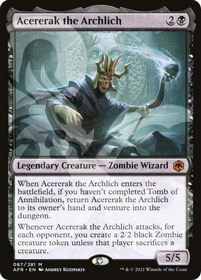 Acererak the Archlich AFR Ampersand Promos Magic card