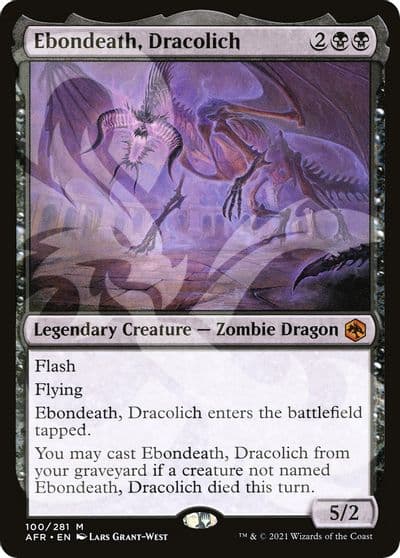 Ebondeath Dracolich AFR Ampersand Promos Magic card