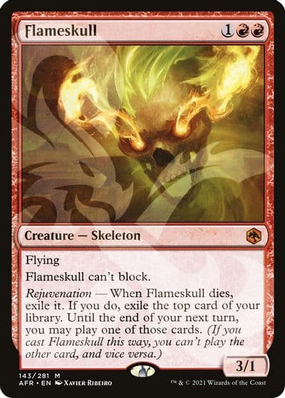 Flameskull AFR Ampersand Promos Magic card