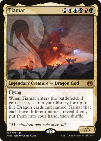 Tiamat AFR Ampersand Promos Magic card