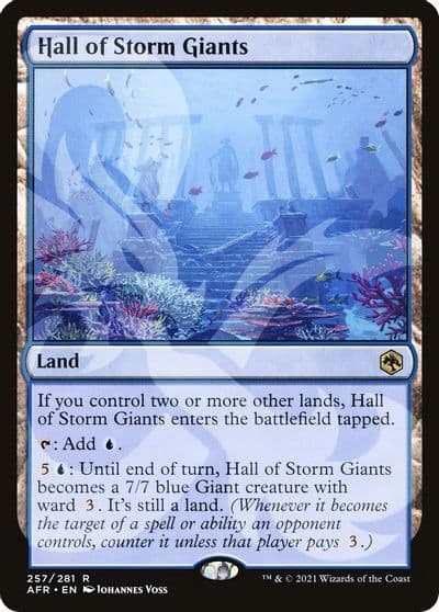 Hall of Storm Giants AFR Ampersand Promos Magic card