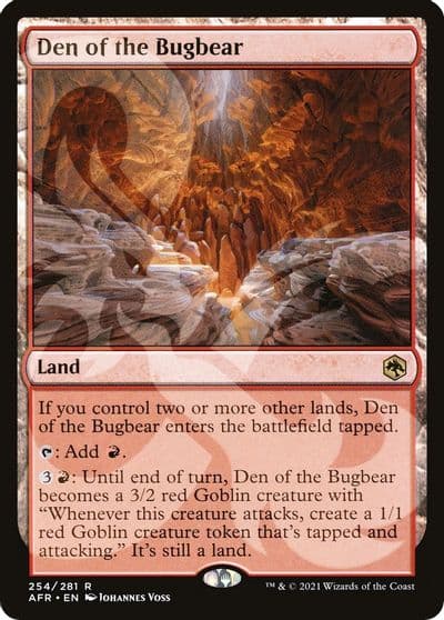 Den of the Bugbear AFR Ampersand Promos Magic card