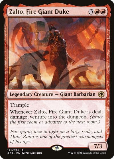 Zalto Fire Giant Duke AFR Ampersand Promos Magic card