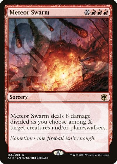 Meteor Swarm AFR Ampersand Promos Magic card