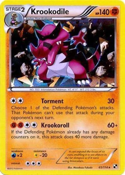 Krookodile (Cracked Ice Holo) Blister Exclusives Pokemon card