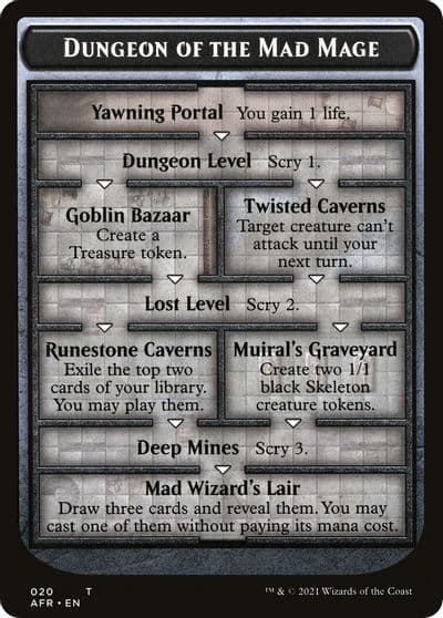 Dungeon of the Mad Mage Tomb of Annihilation Double Sided Token Adventures in the Forgotten Realms Magic card