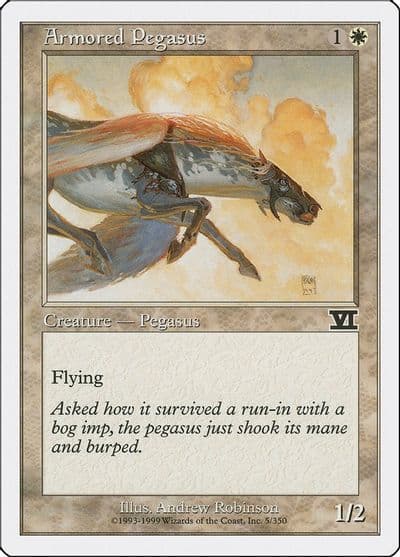 Armored Pegasus Classic Sixth Edition Magic card