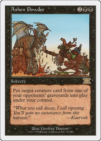 Ashen Powder Classic Sixth Edition Magic card