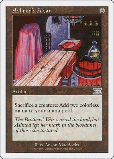 Ashnods Altar Classic Sixth Edition Magic card