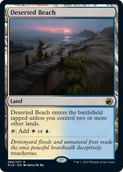 Deserted Beach Innistrad: Midnight Hunt Magic card