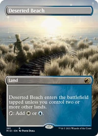 Deserted Beach Borderless Innistrad: Midnight Hunt Magic card