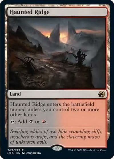 Haunted Ridge Innistrad: Midnight Hunt Magic card