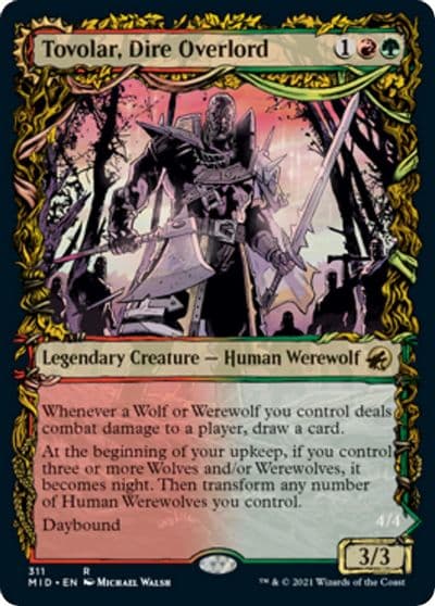 Tovolar Dire Overlord Showcase Innistrad: Midnight Hunt Magic card
