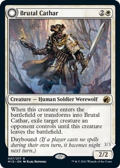 Brutal Cathar Innistrad: Midnight Hunt Magic card