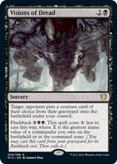 Visions of Dread Commander: Innistrad: Midnight Hunt Magic card